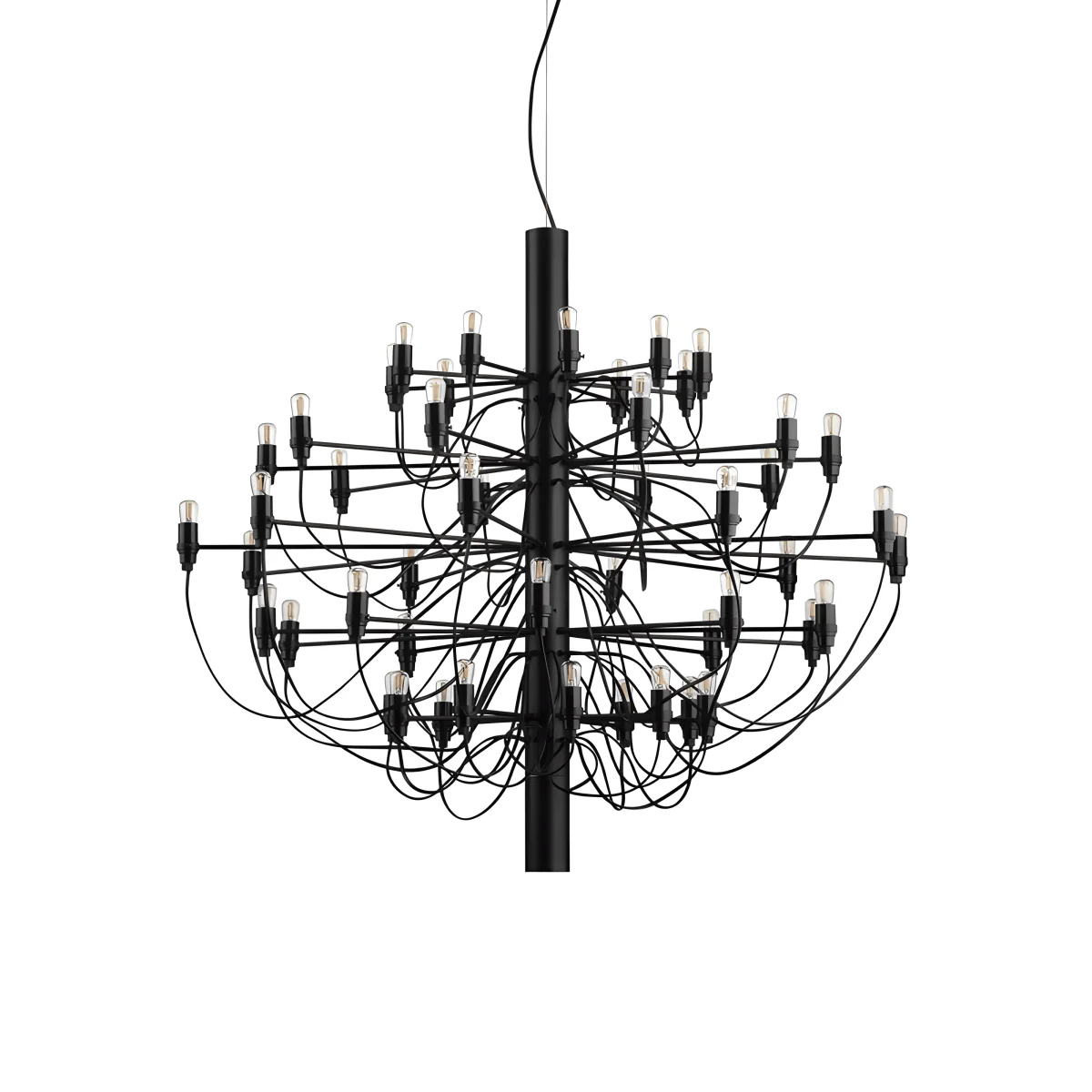 Luminária Pendente Moderno Clássico Metal Preto Sona - Image 8