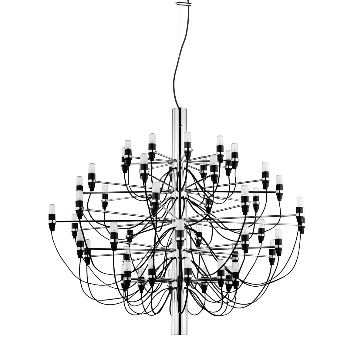 Luminária Pendente Moderno Clássico Metal Preto Sona - Image 9