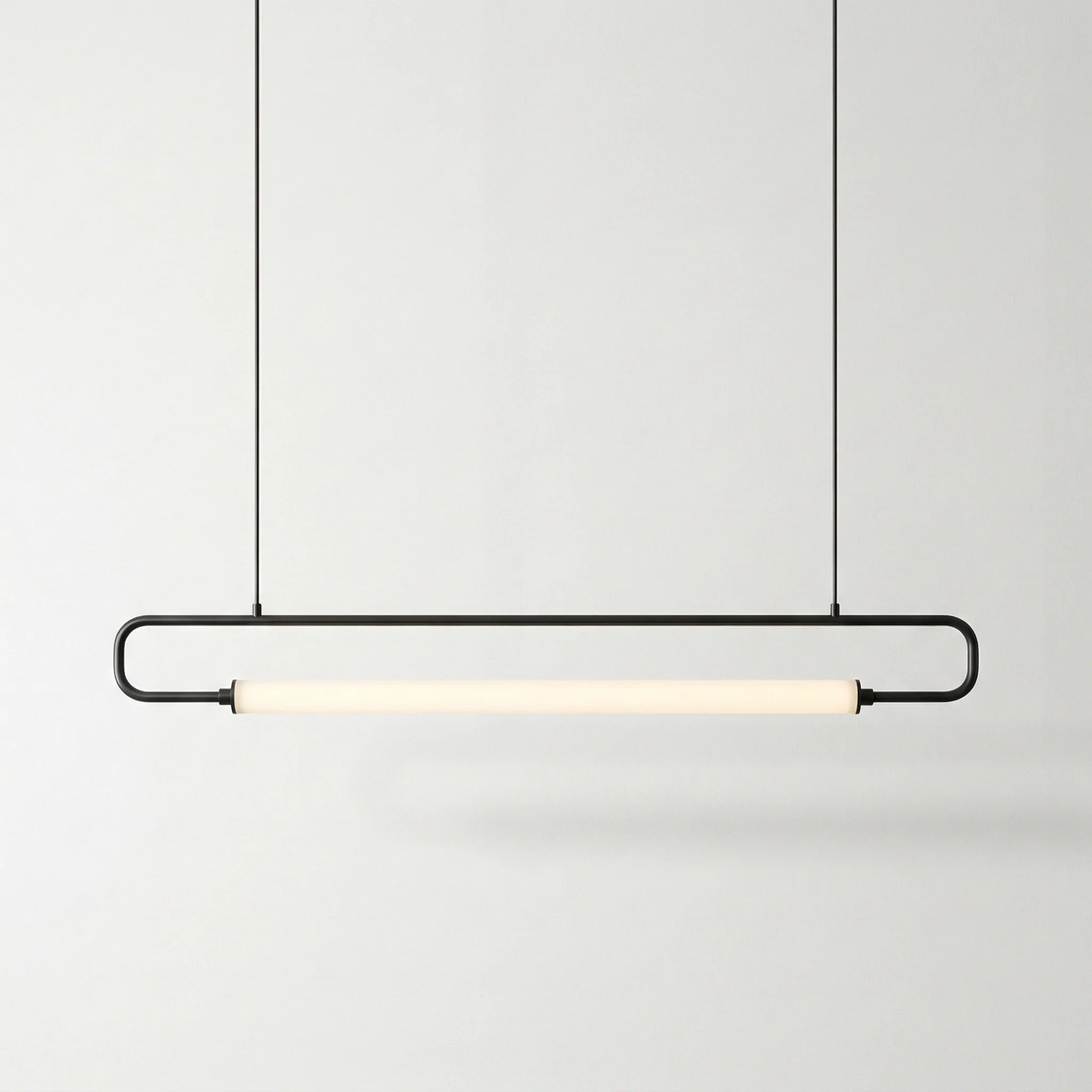 Luminária Pendente Minimalista Moderno Metal Linear LED Durbuy