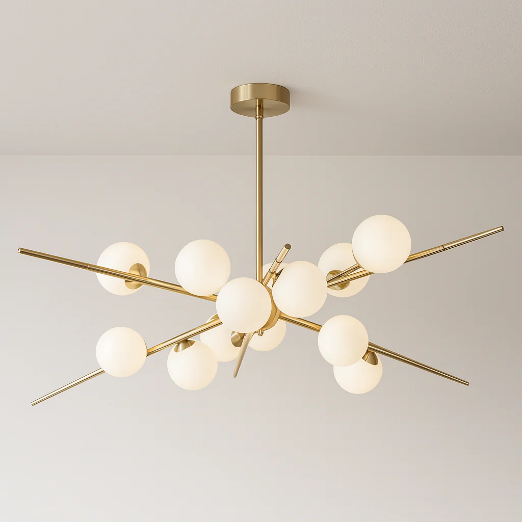Luminária Pendente Moderno Minimalista Vidro Metal Globos Nord
