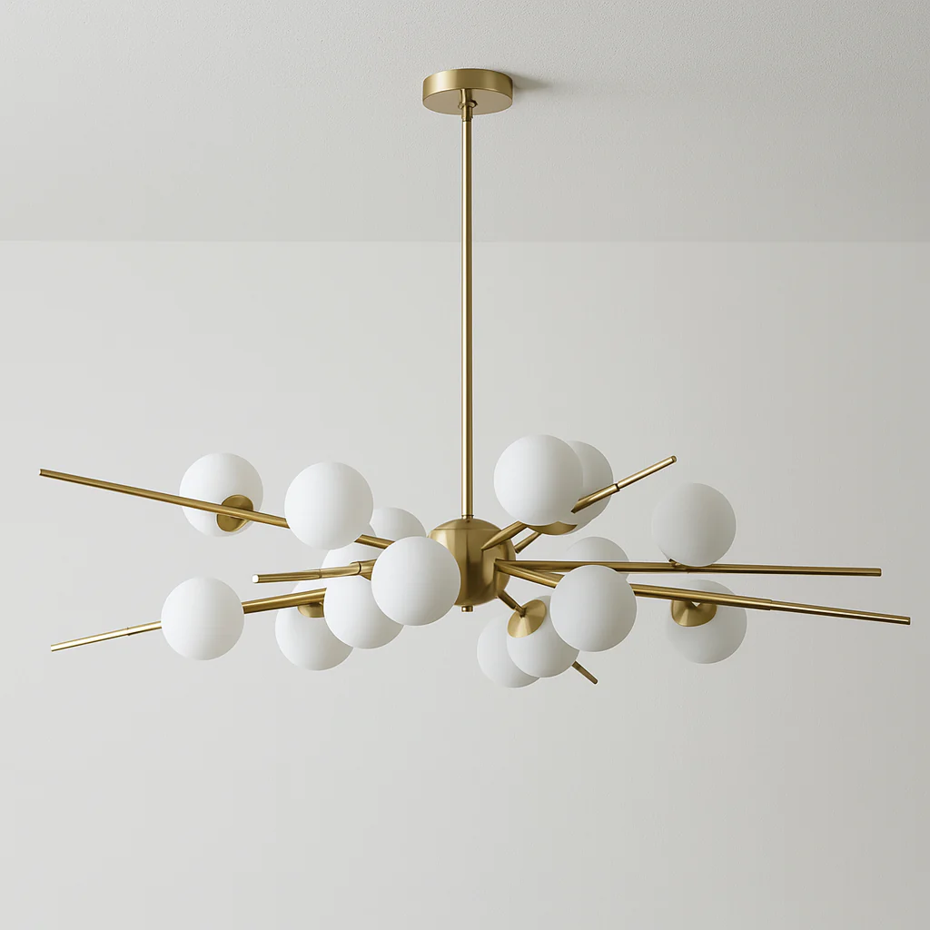 Luminária Pendente Moderno Minimalista Vidro Metal Globos Nord - Image 3