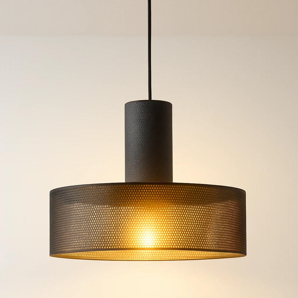 Luminária Pendente Industrial Retrô Vintage Granilite Metal Granilite Aramado Razzi - Image 5