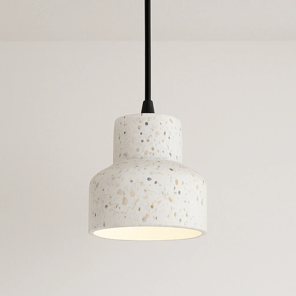 Luminária Pendente Industrial Retrô Vintage Concreto Metal Granilite - Image 3