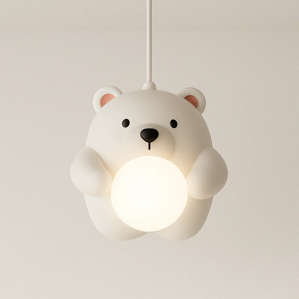 Luminária Pendente Infantil Resina Globo LED Funny Kids