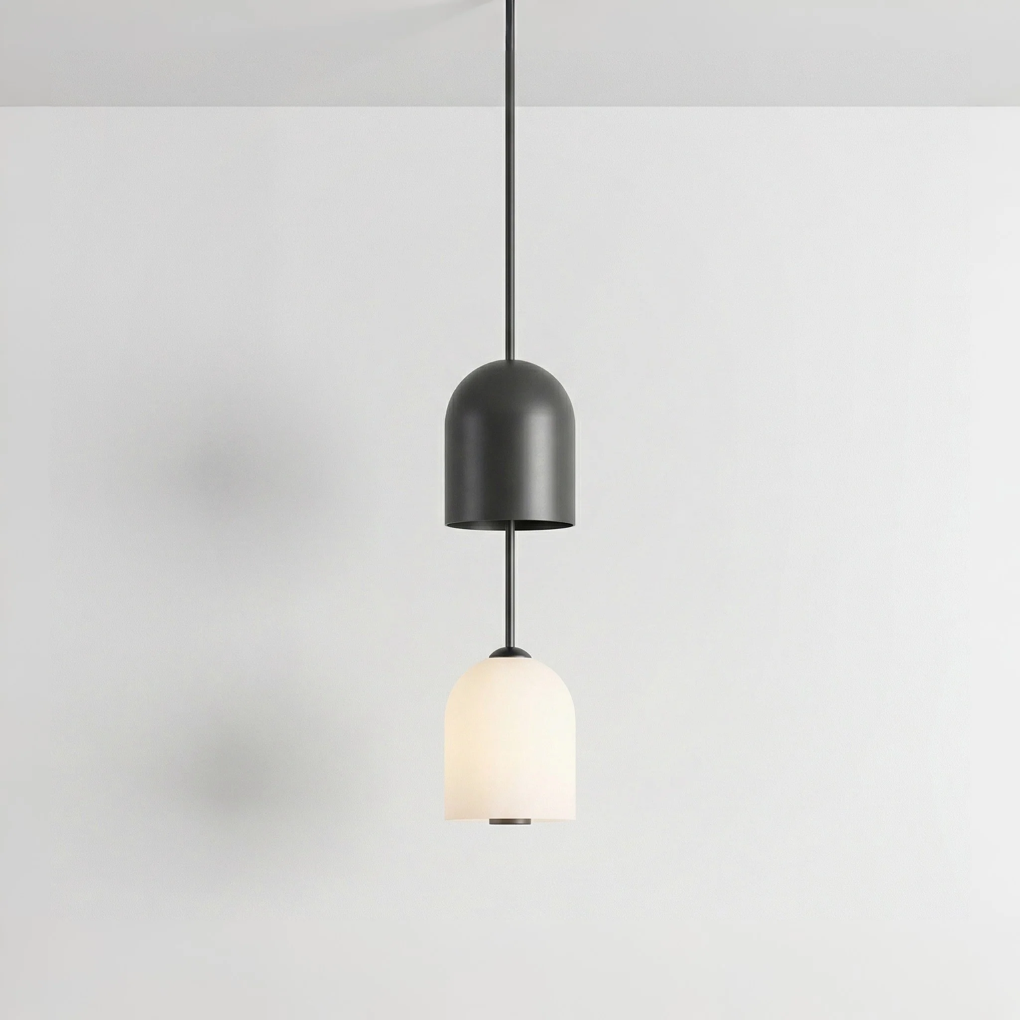 Luminária Pendente Moderna Minimalista Alumínio Vidro Lutz