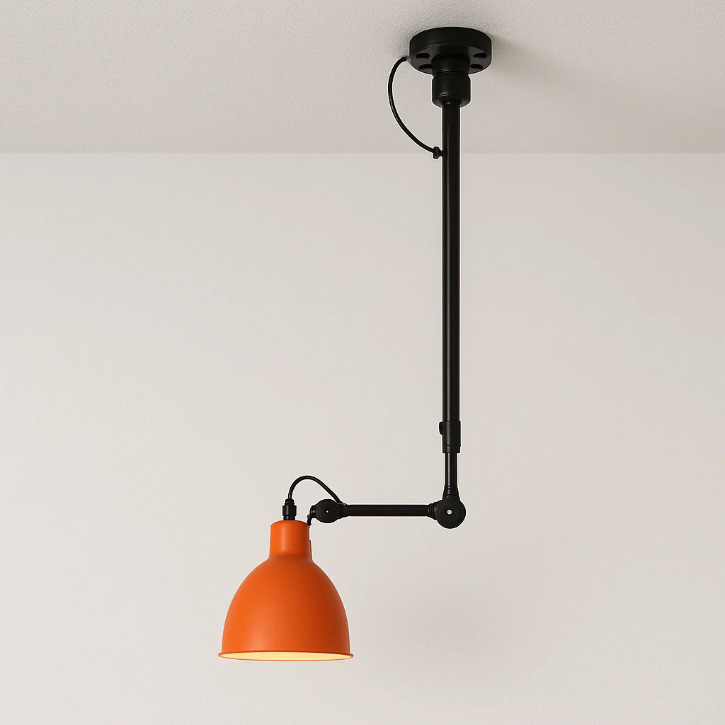 Luminária Pendente Moderna Minimalista Articulada Metal Wata - Image 7