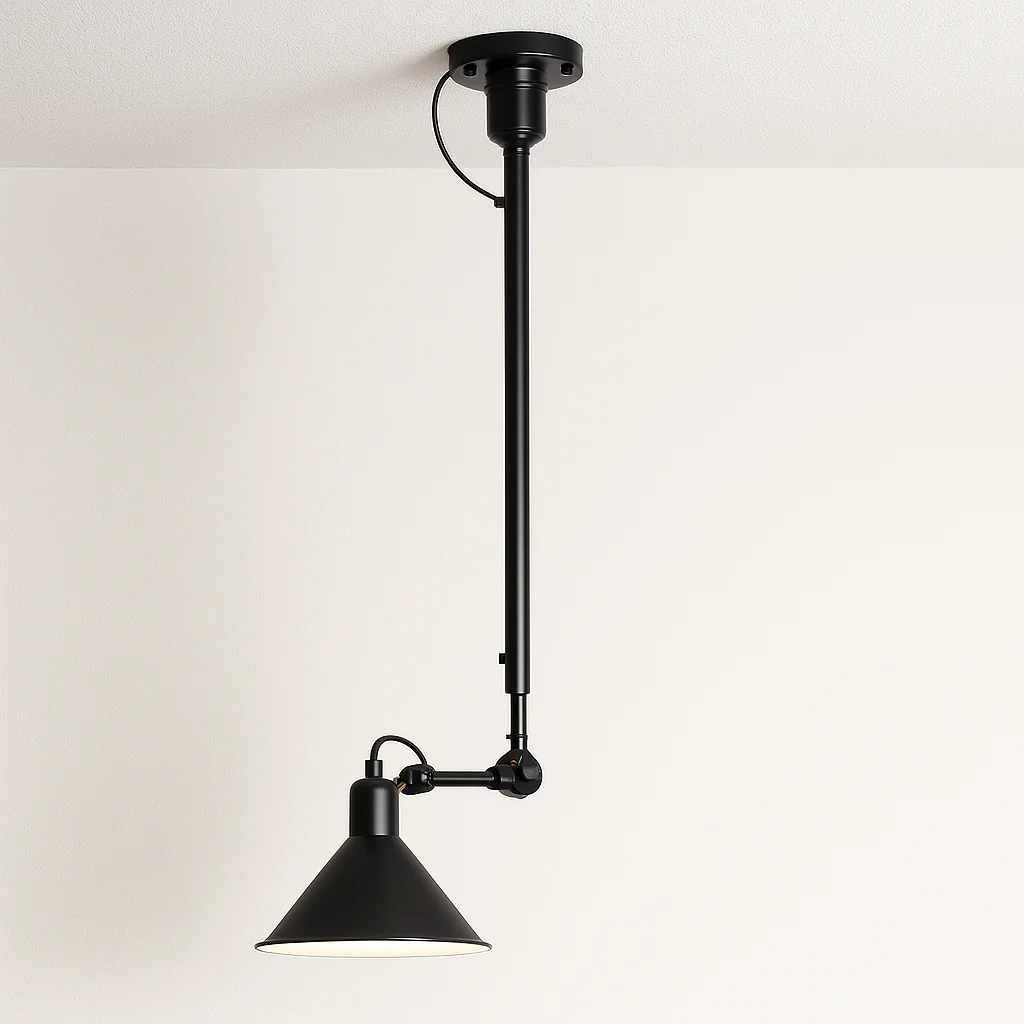 Luminária Pendente Moderna Minimalista Articulada Metal Wata - Image 8