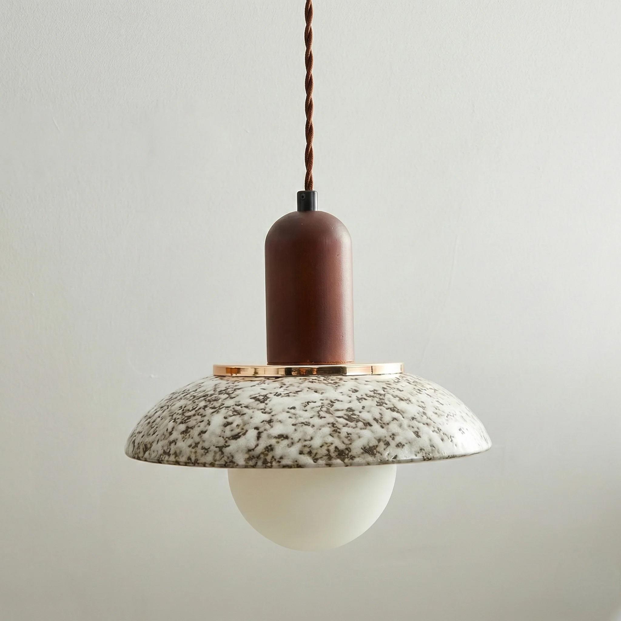 Luminária Pendente Moderna Minimalista Cerâmica Retrô Talas