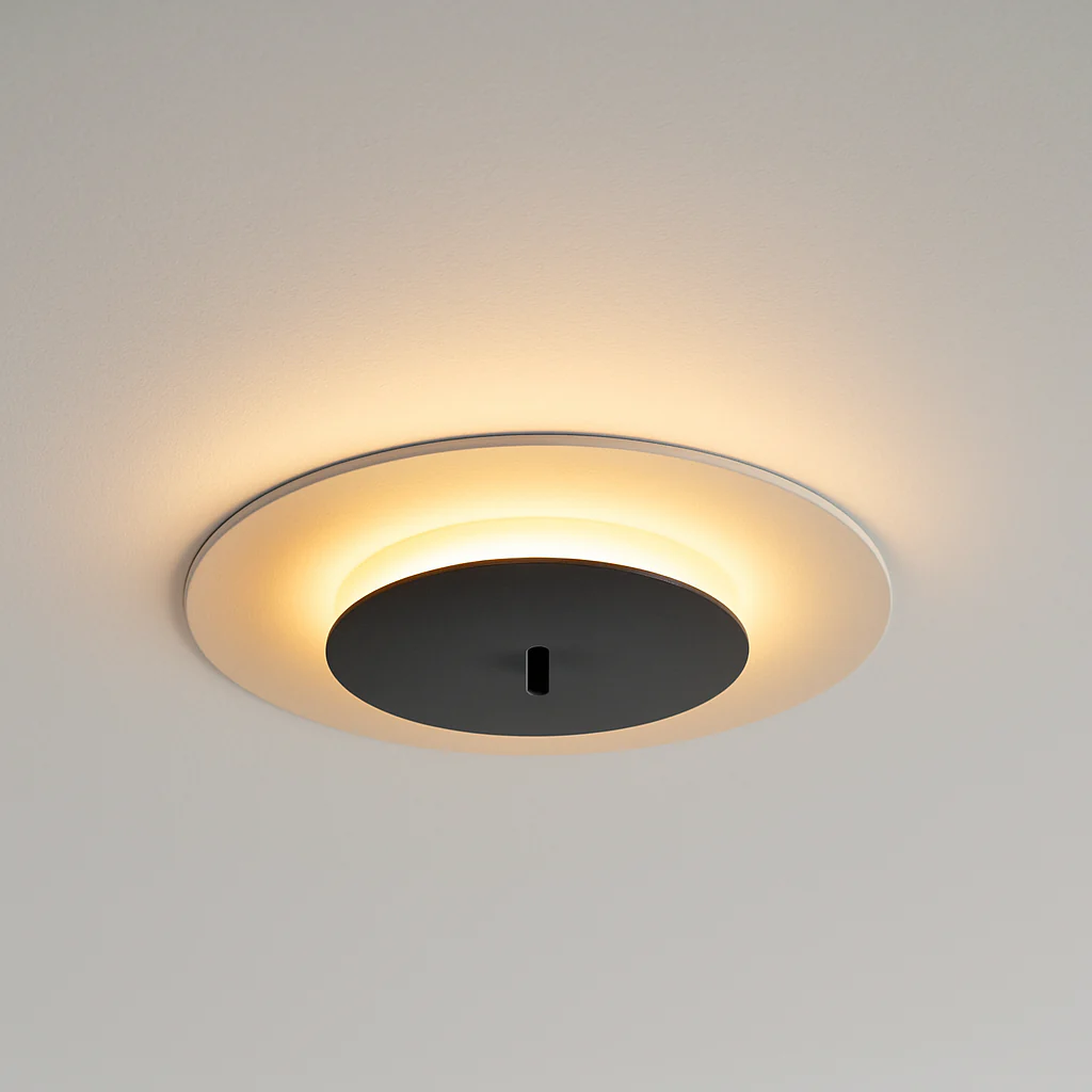 Luminária de Teto Plafon Sobrepor Redondo Moderno Minimalista Metal LED Deck