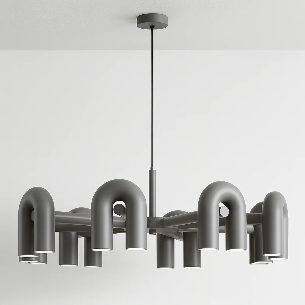 Luminária Pendente Articulado Moderno Minimalista Metal Preto LED Circus - Image 11