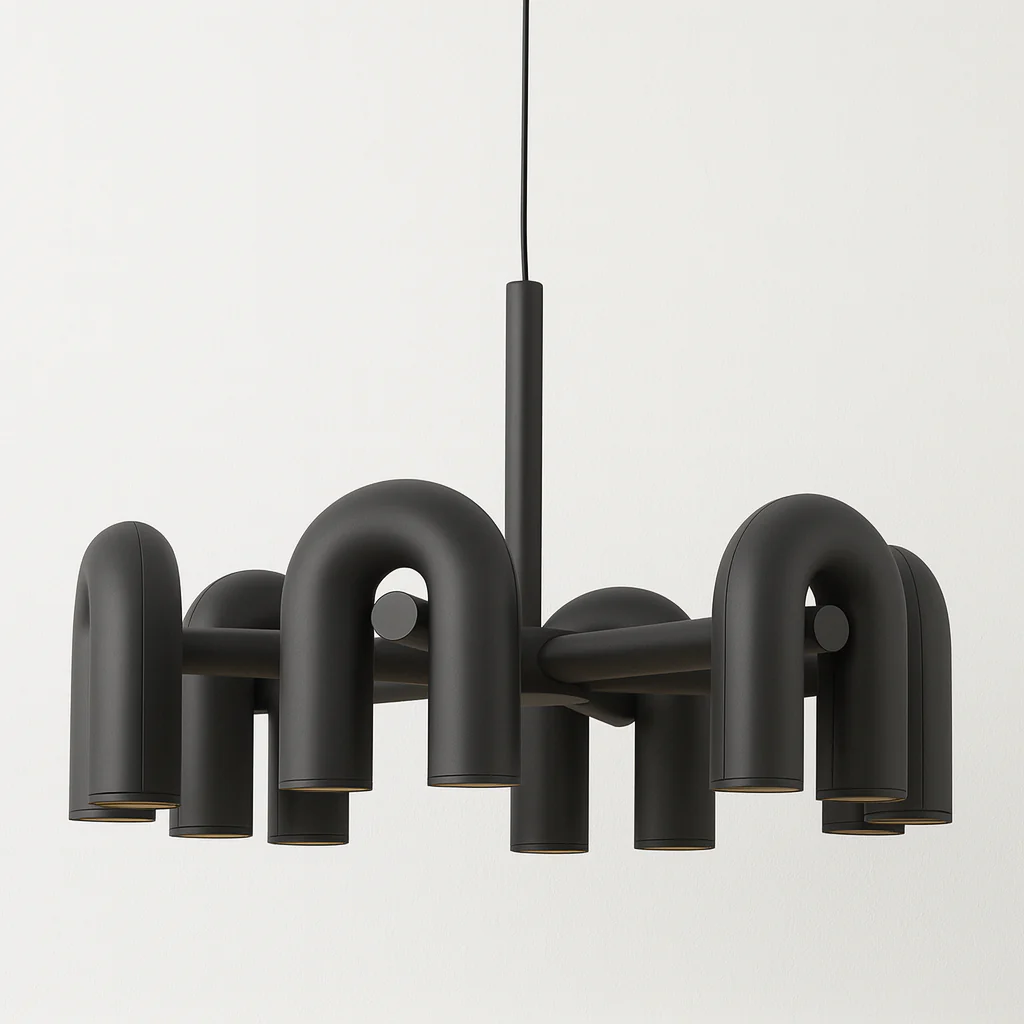 Luminária Pendente Articulado Moderno Minimalista Metal Preto LED Circus - Image 5