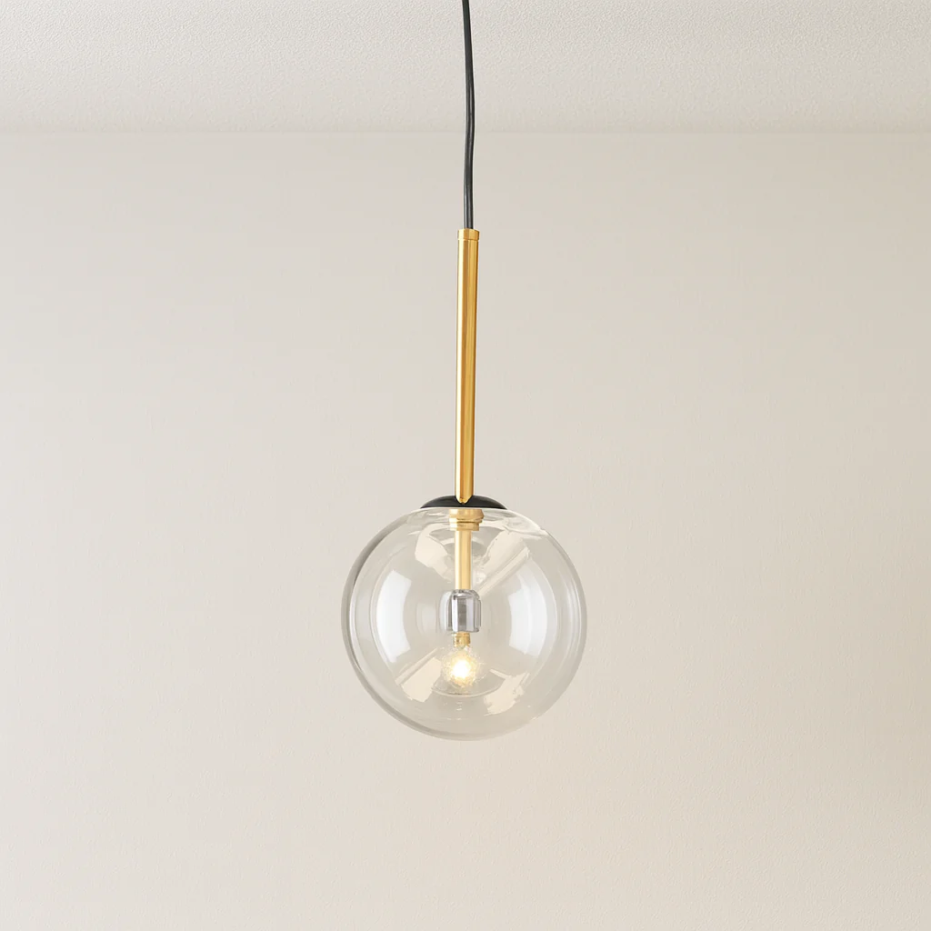Luminária Pendente Moderno Minimalista Vidro Metal Globo Upper - Image 3