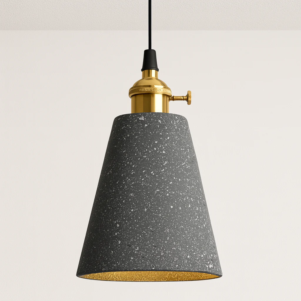 Luminária Pendente Industrial Moderno Granilite Metal Granilite Lumin - Image 8