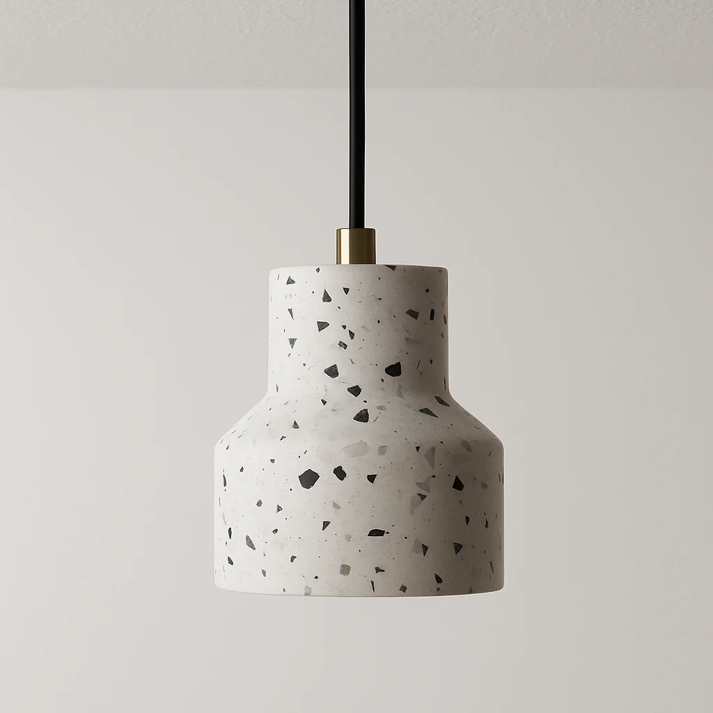 Luminária Pendente Moderno Minimalista Granilite Metal Granilite Lysa