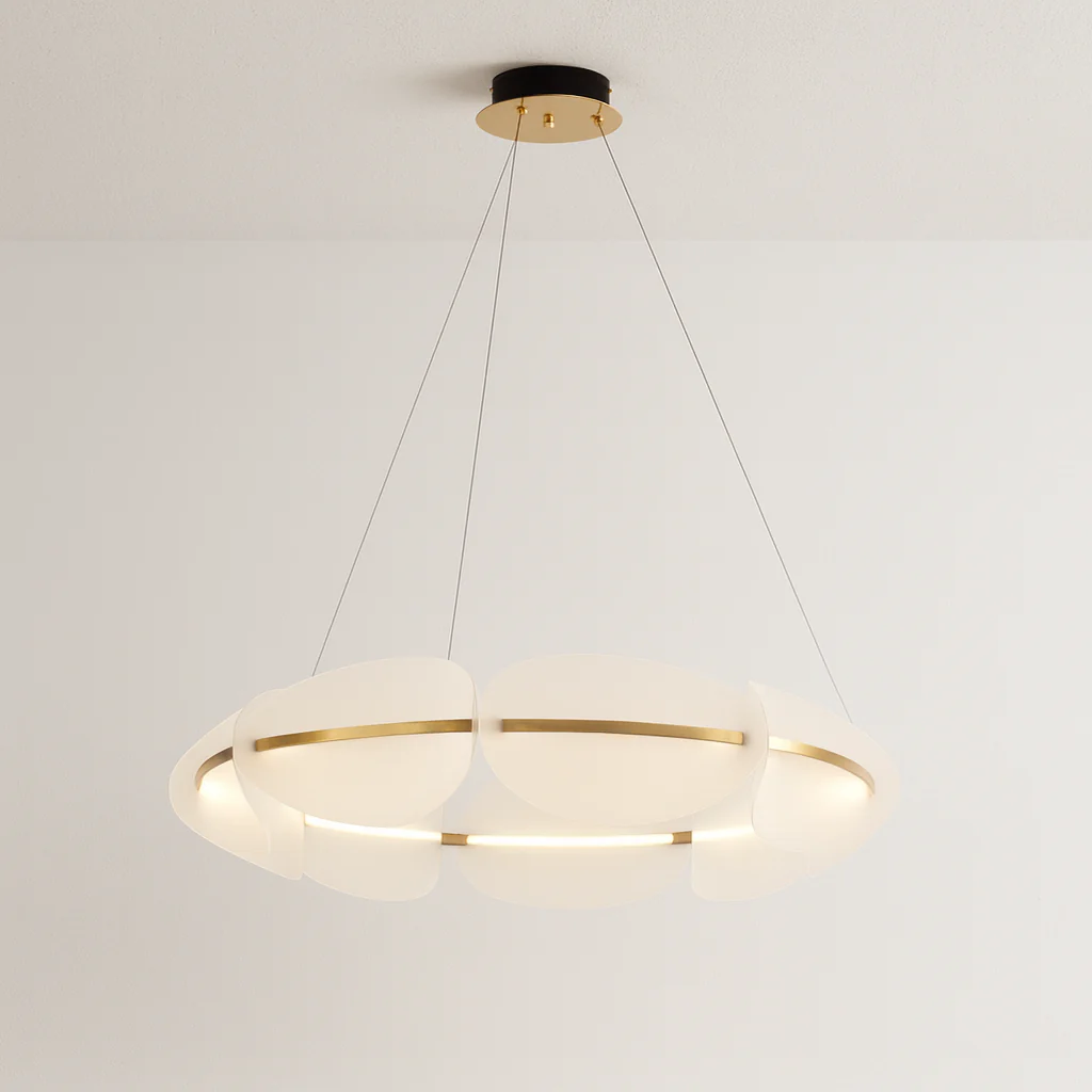 Luminária Pendente Moderno Minimalista Acrílico Metal LED Galva