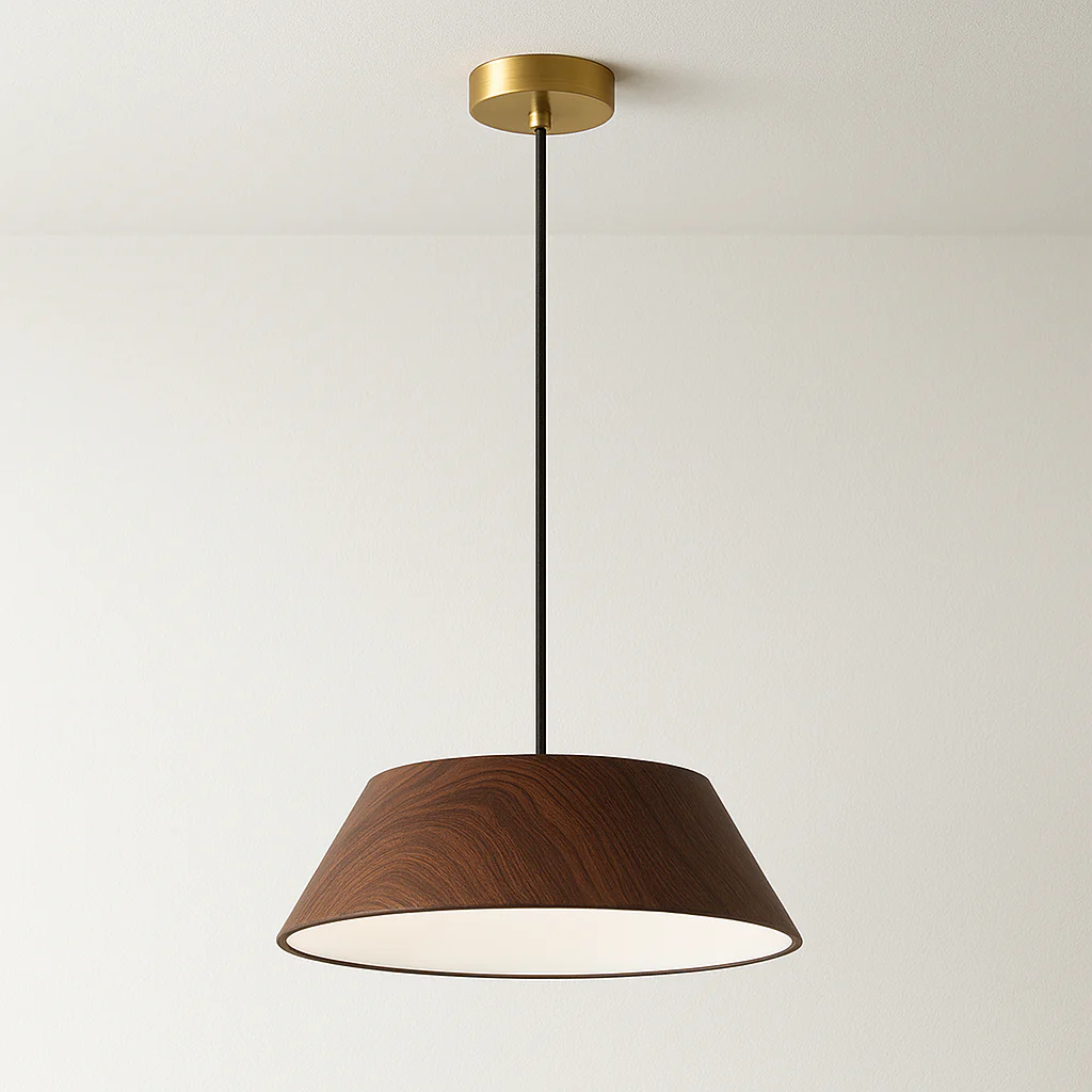 Luminária Pendente Moderno Minimalista Madeira Metal LED Gerhard - Image 2