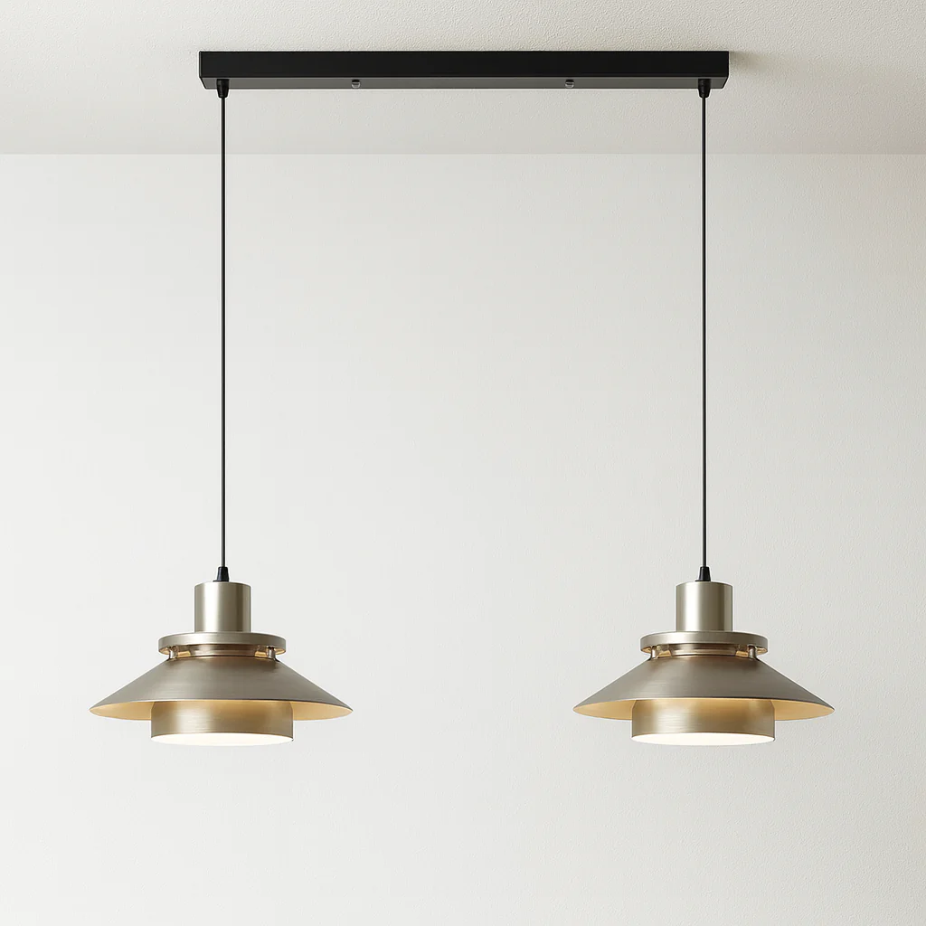 Luminária Pendente Moderno Minimalista Metal Prata LED Arissa - Image 2