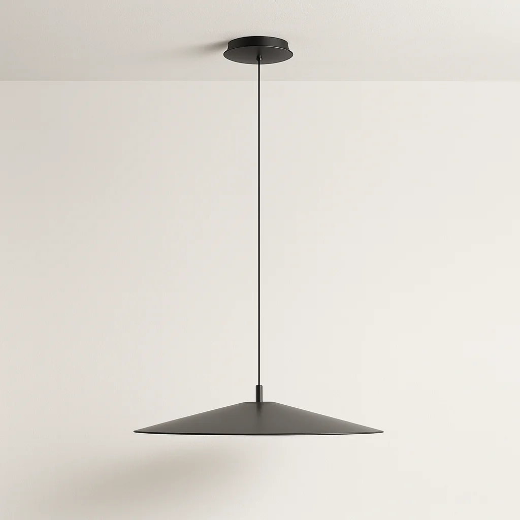 Luminária Pendente Moderno Minimalista Metal Preto LED Iasi