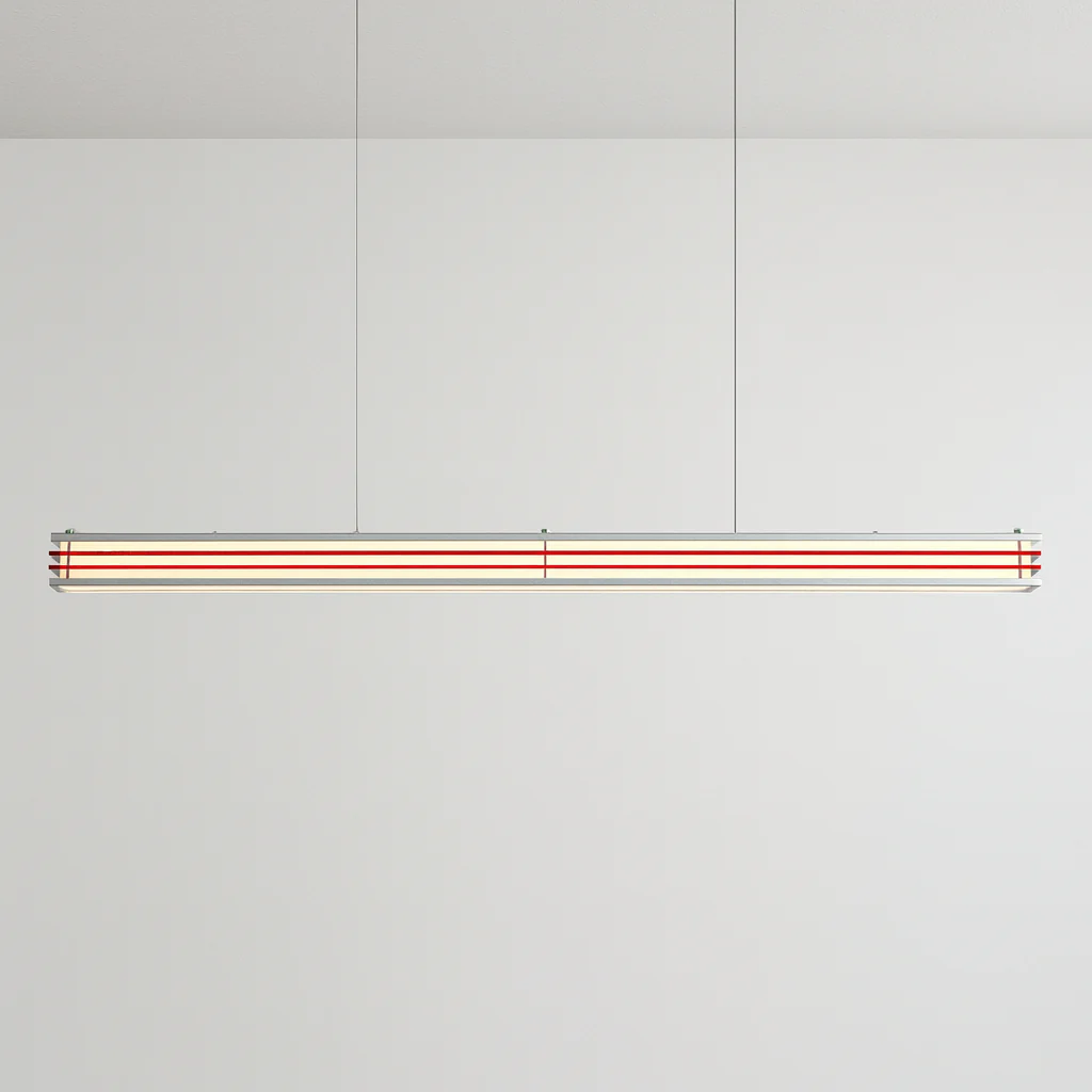 Luminária Pendente Moderno Minimalista Metal Linear LED Matiguá