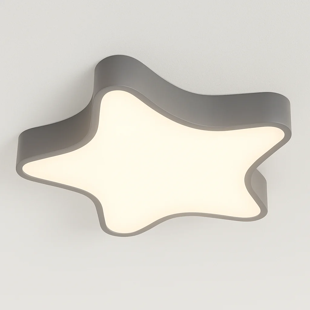 Luminária de Teto Plafon Sobrepor Geométrico Infantil Minimalista Metal LED Staryu - Image 3