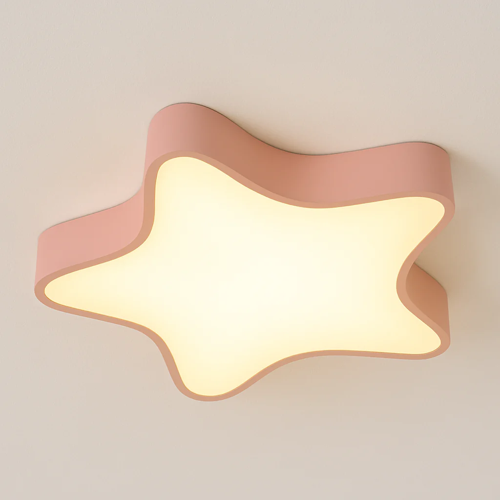 Luminária de Teto Plafon Sobrepor Geométrico Infantil Minimalista Metal LED Staryu - Image 7
