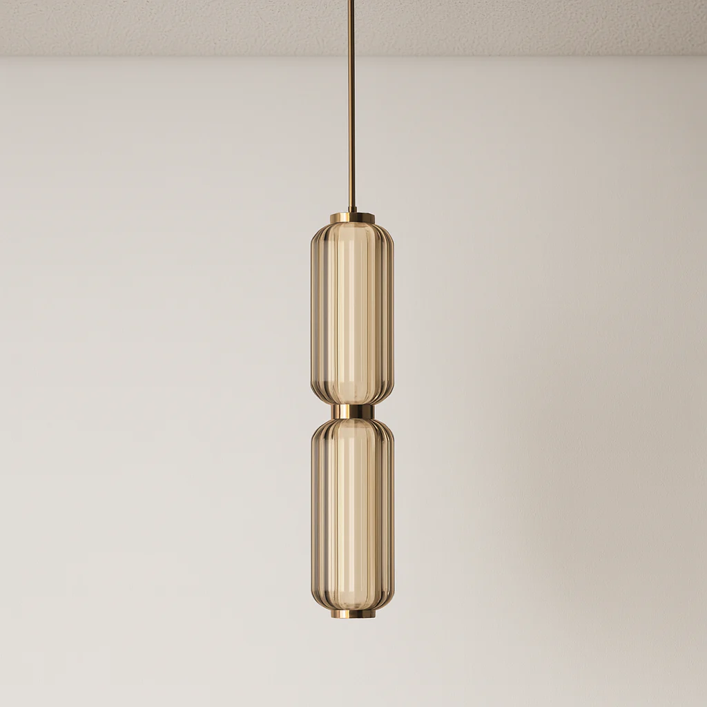 Luminária Pendente Moderno Minimalista Vidro Metal Linear LED Asher - Image 2