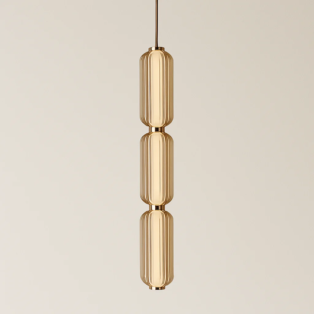 Luminária Pendente Moderno Minimalista Vidro Metal Linear LED Asher - Image 4