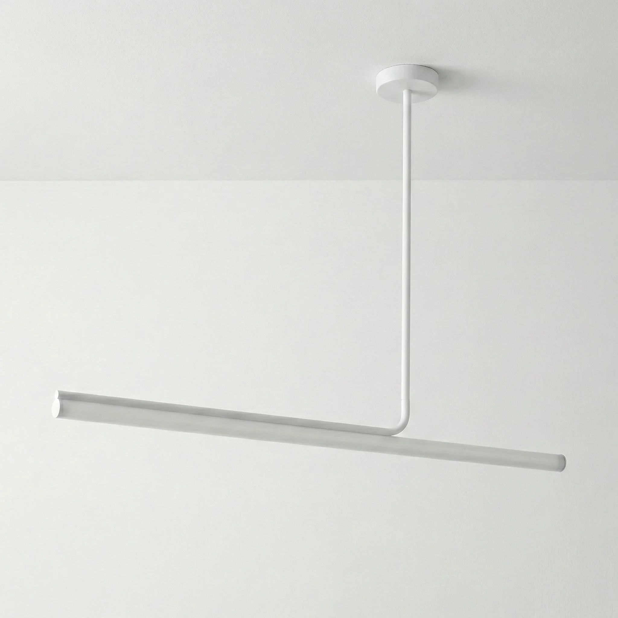 Luminária Pendente Moderno Minimalista Metal Linear Preto LED Belga - Image 2