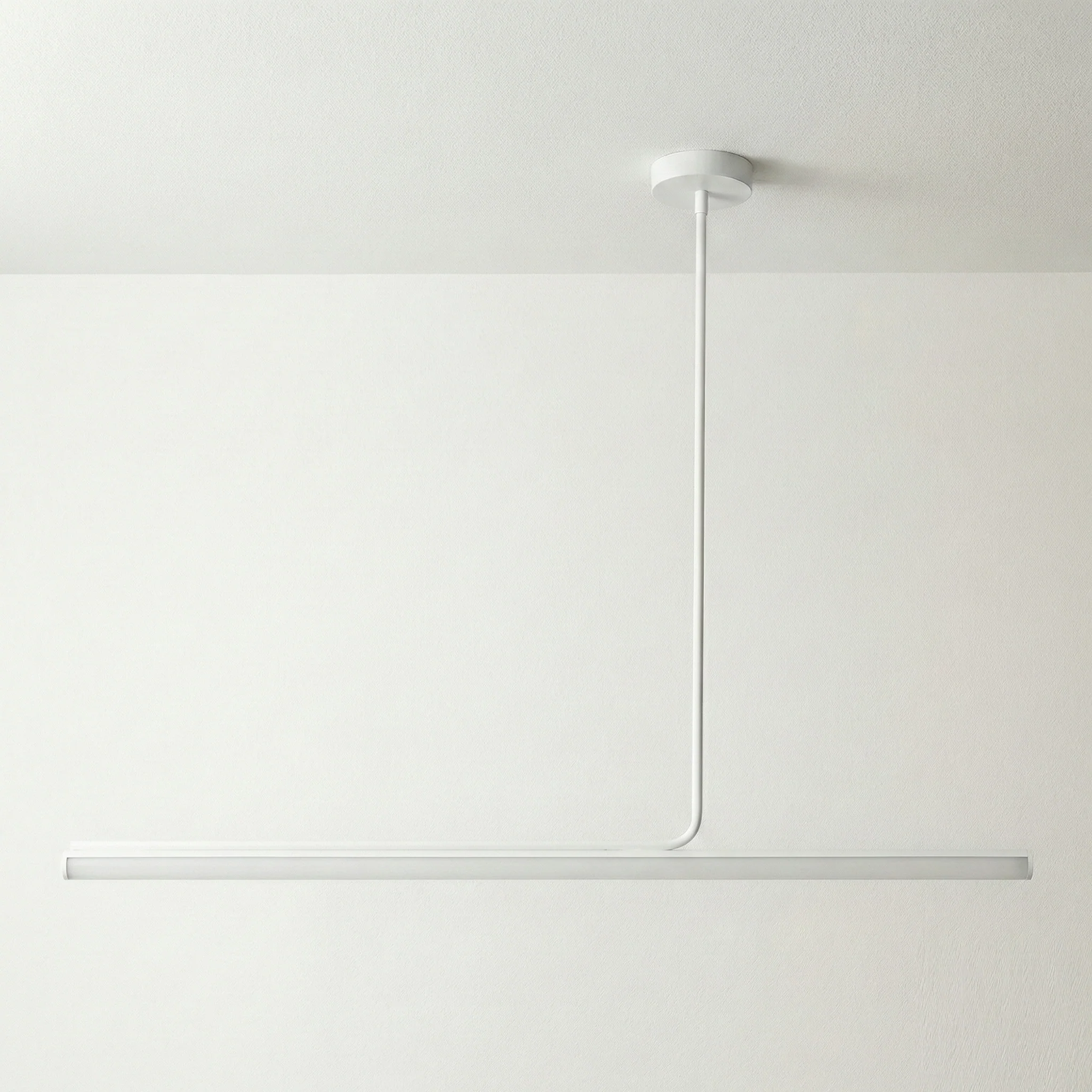 Luminária Pendente Moderno Minimalista Metal Linear Preto LED Belga - Image 4