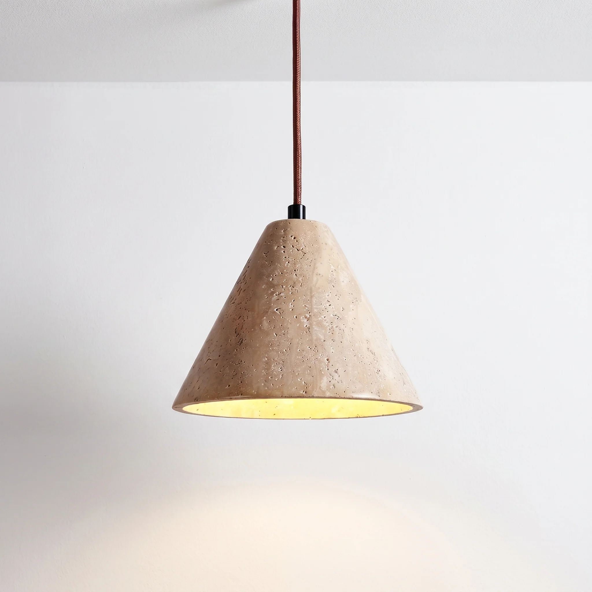 Luminária Pendente Moderna Minimalista Mármore Ziway