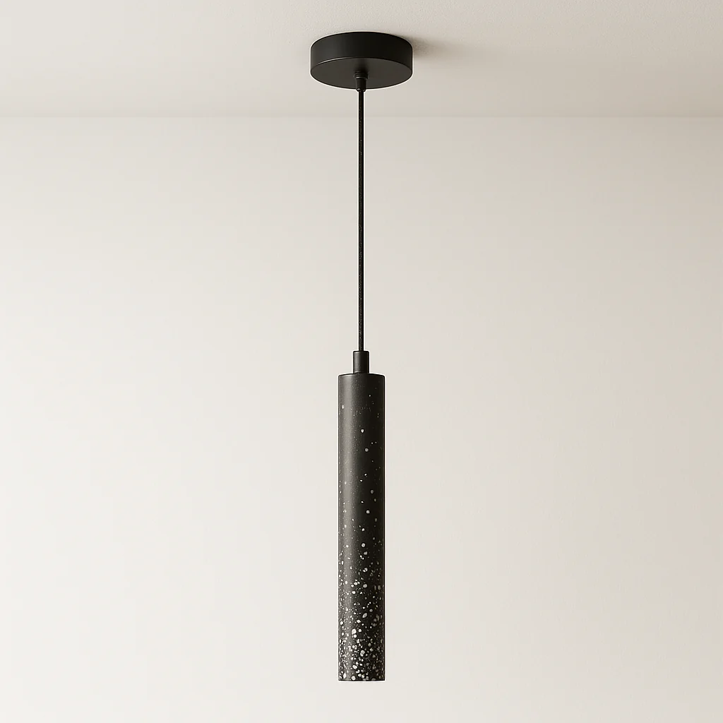 Luminária Pendente Moderno Minimalista Mármore Travertino Zen