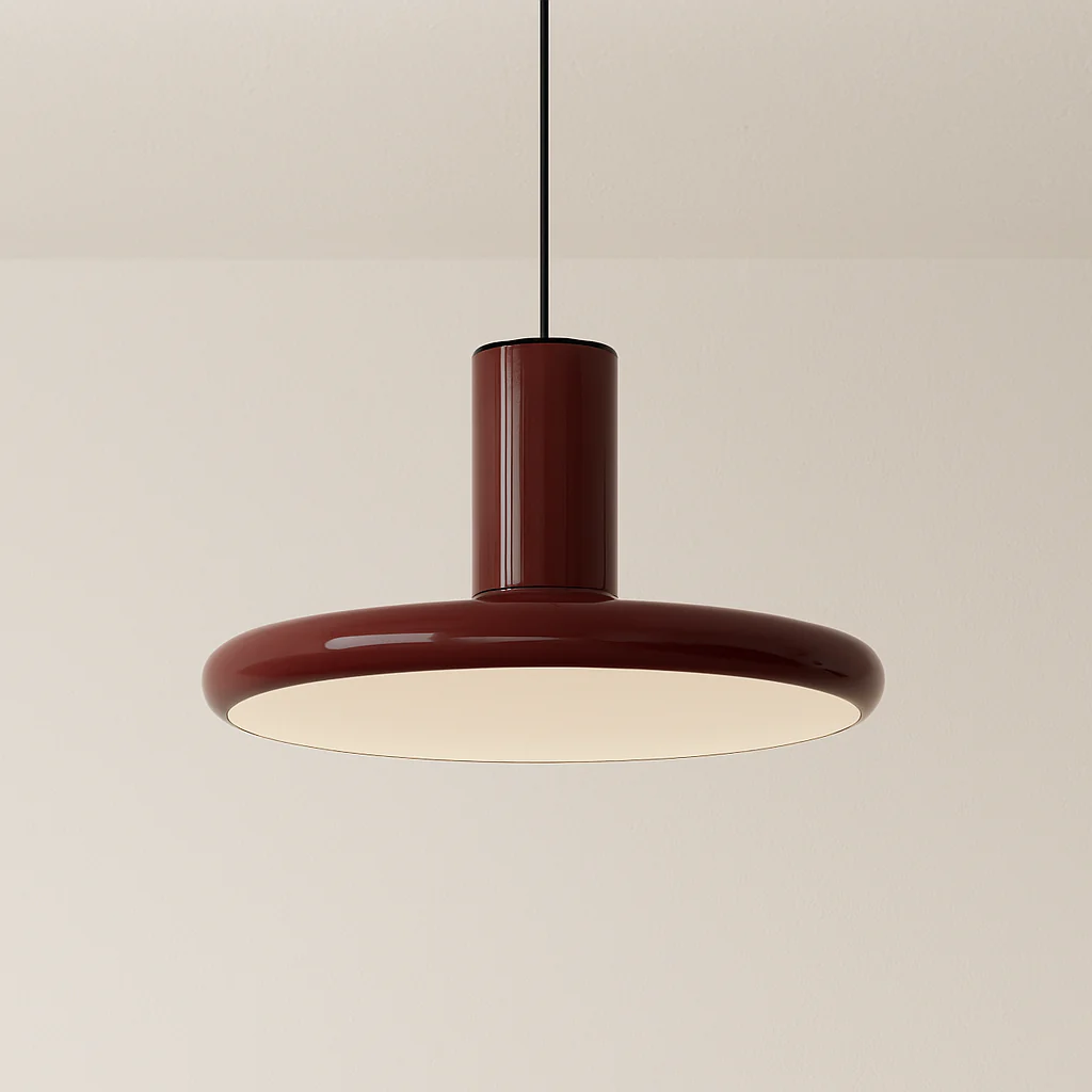 Luminária Pendente Retrô Vintage Metal Vermelho Atilla - Image 2