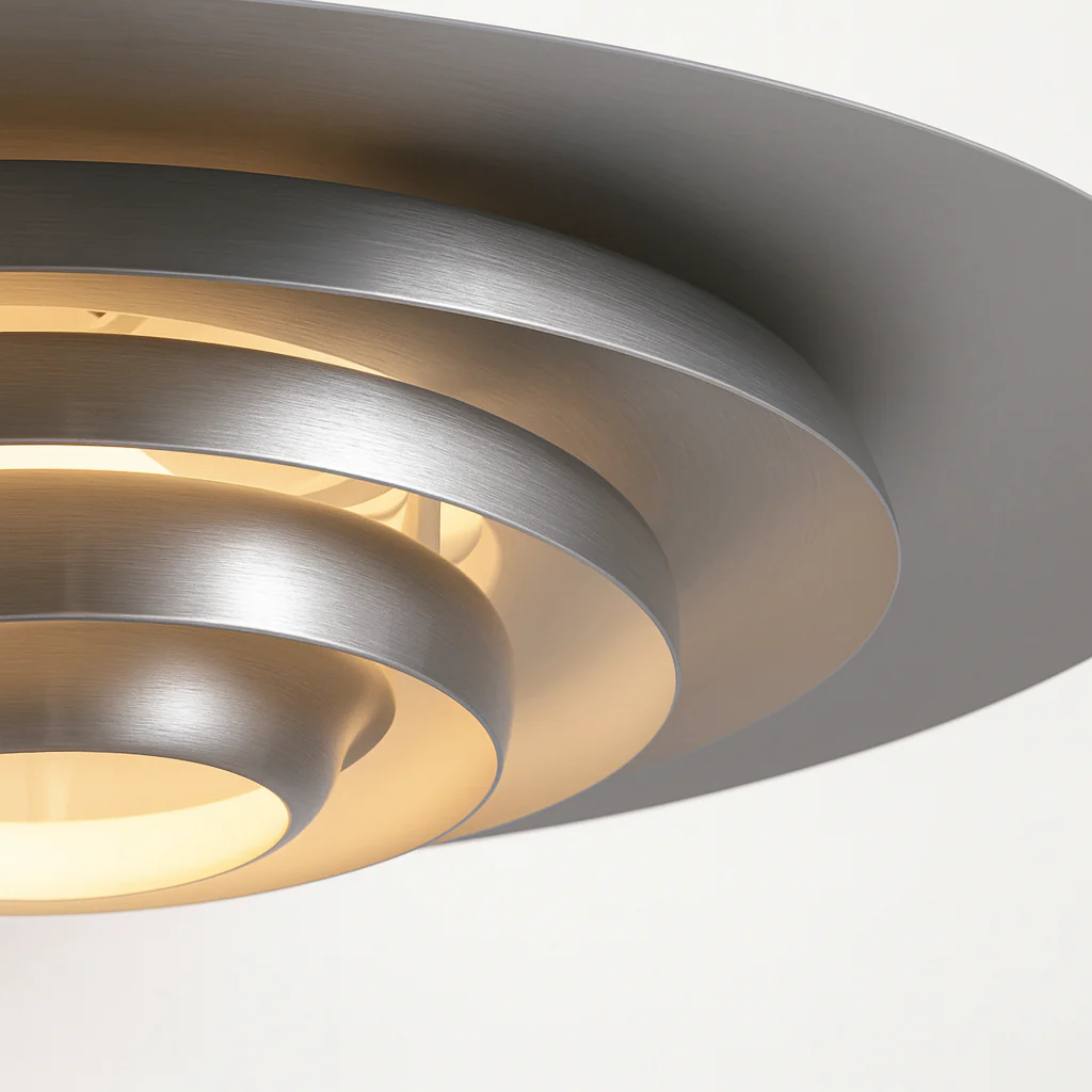 Luminária Pendente Moderno Minimalista Metal Prata LED Coute - Image 3