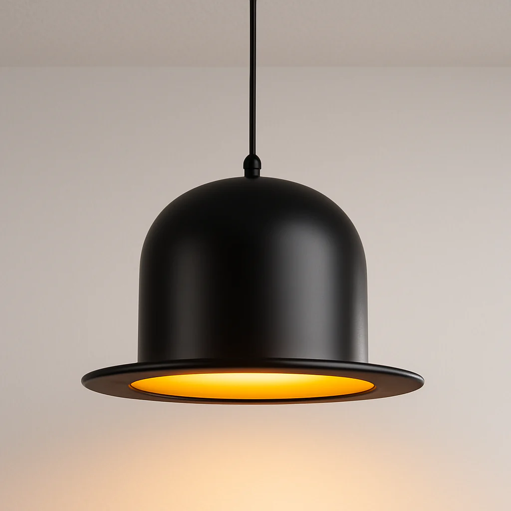 Luminária Pendente Moderno Minimalista Metal Preto Magic Hat - Image 2