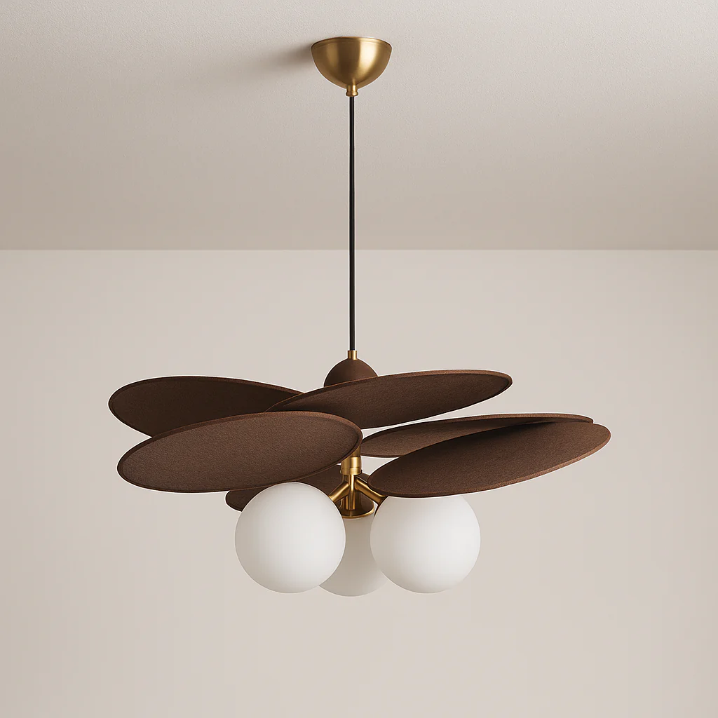 Luminária Pendente Moderno Minimalista Tecido Metal Globo Eida - Image 2