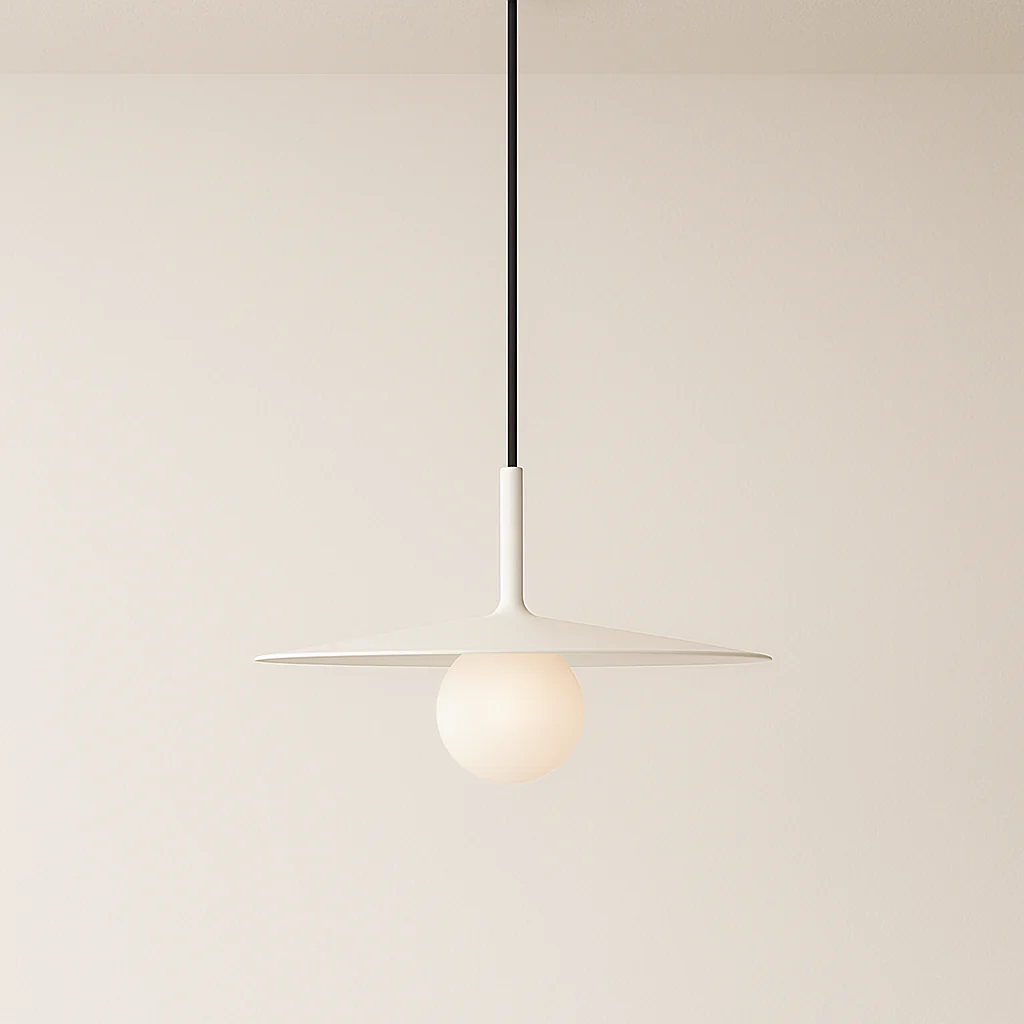 Luminária Pendente Moderno Minimalista Vidro Metal Globo Preto Reid - Image 2