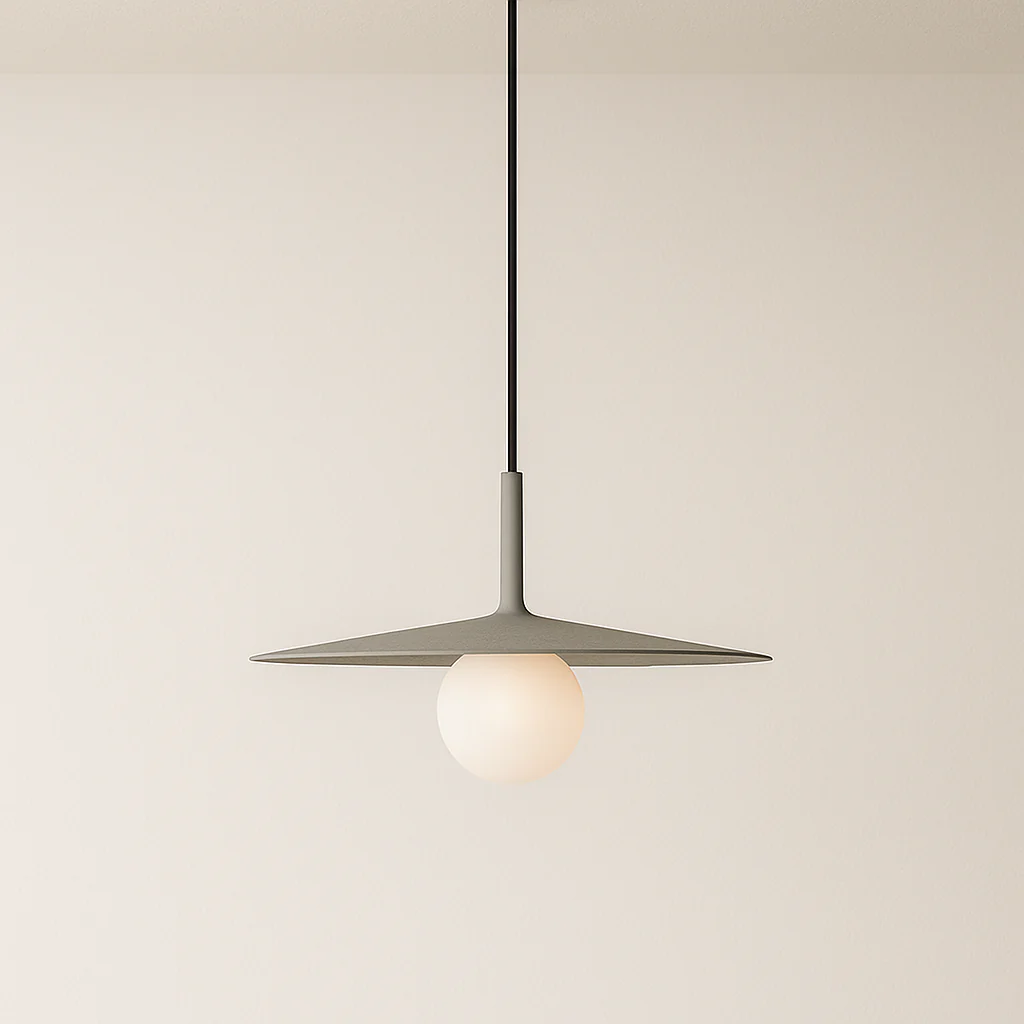 Luminária Pendente Moderno Minimalista Vidro Metal Globo Preto Reid - Image 3