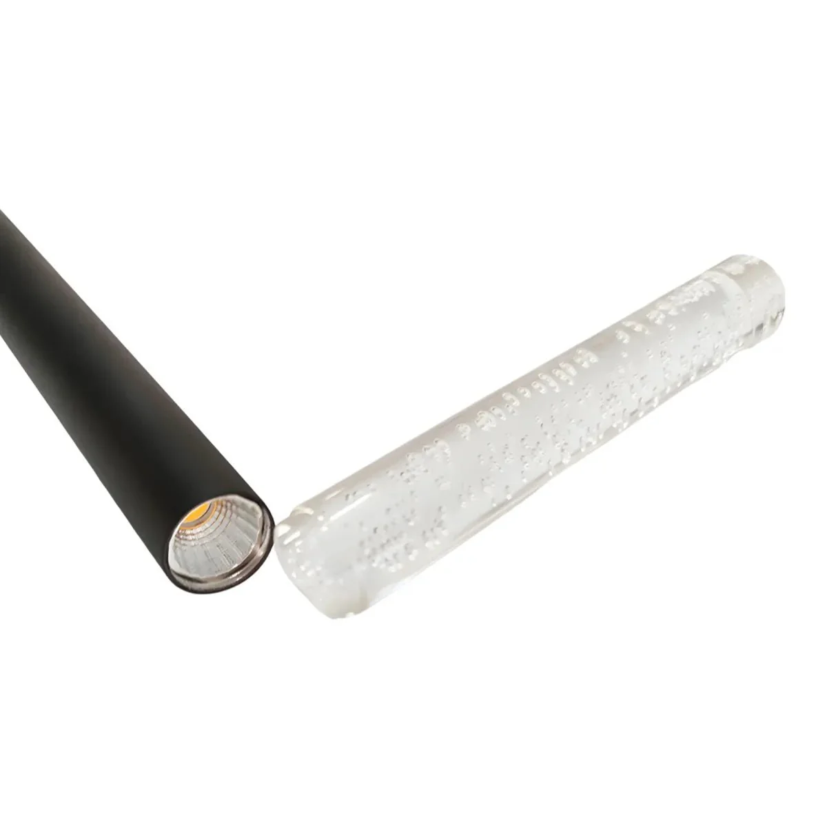 Luminária Pendente Moderno Minimalista Vidro Metal Linear Preto LED Tubo Sora - Image 13
