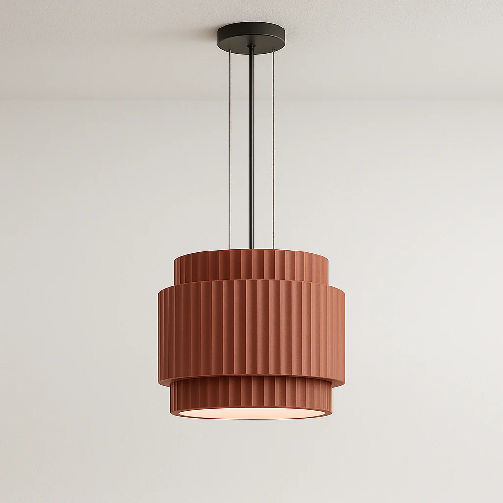 Luminária Pendente Moderno Minimalista Resina Bege Gondze Lumi - Image 2