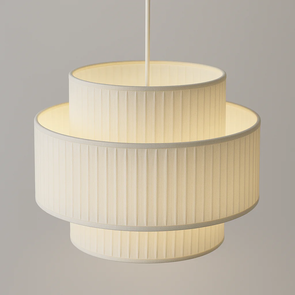 Luminária Pendente Moderno Minimalista Papel Metal Off-white Zaki
