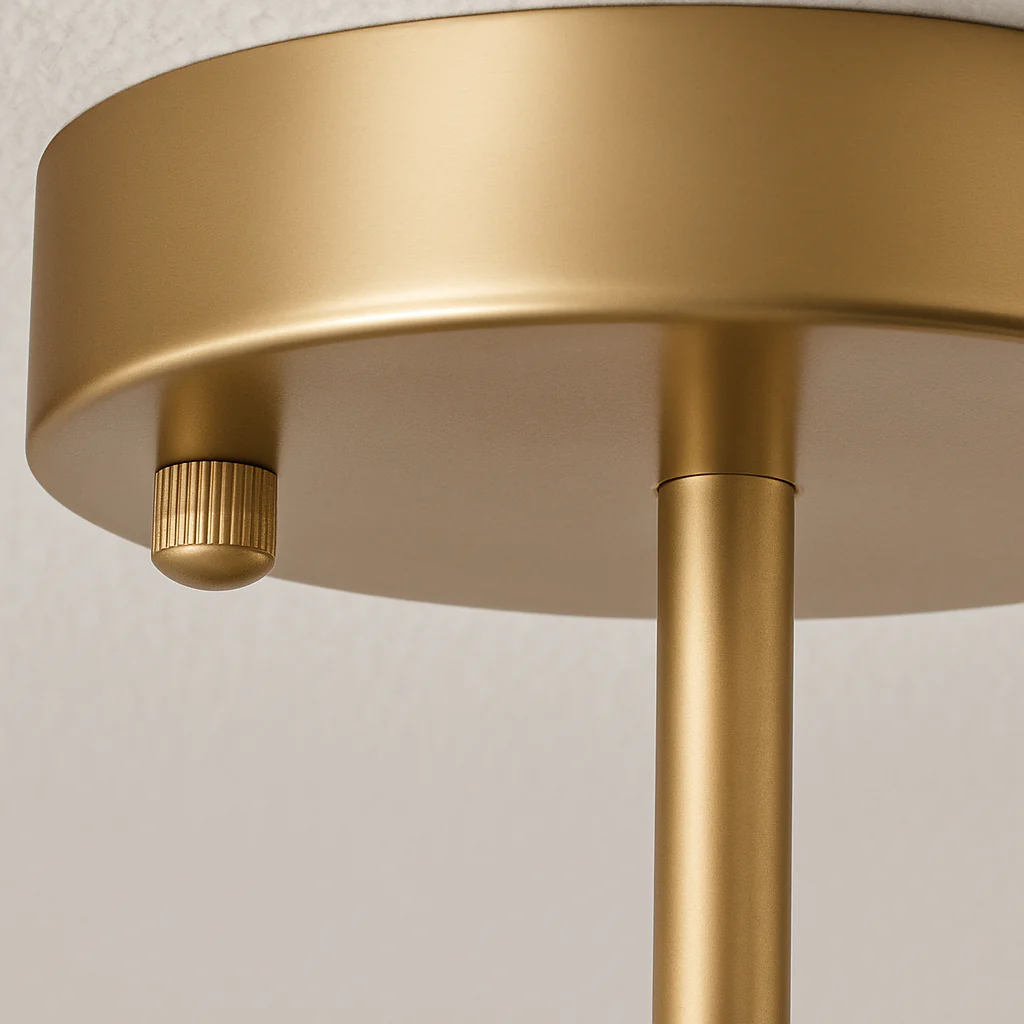 Luminária Pendente Moderno Minimalista Vidro Metal Globo Dourado Haloé - Image 4