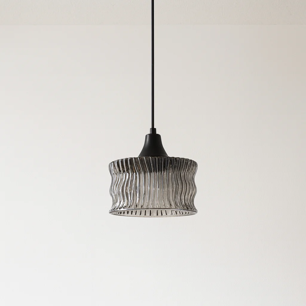 Luminária Pendente Moderno Minimalista Vidro Metal Myrina