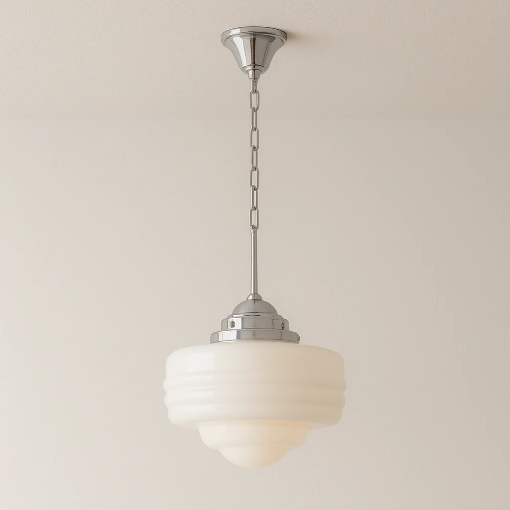 Luminária Pendente Retrô Vintage Vidro Metal Rigee - Image 3