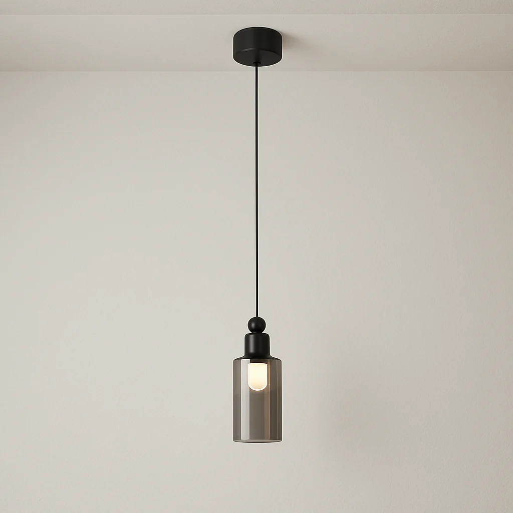 Luminária Pendente Moderno Minimalista Vidro Metal LED Trama