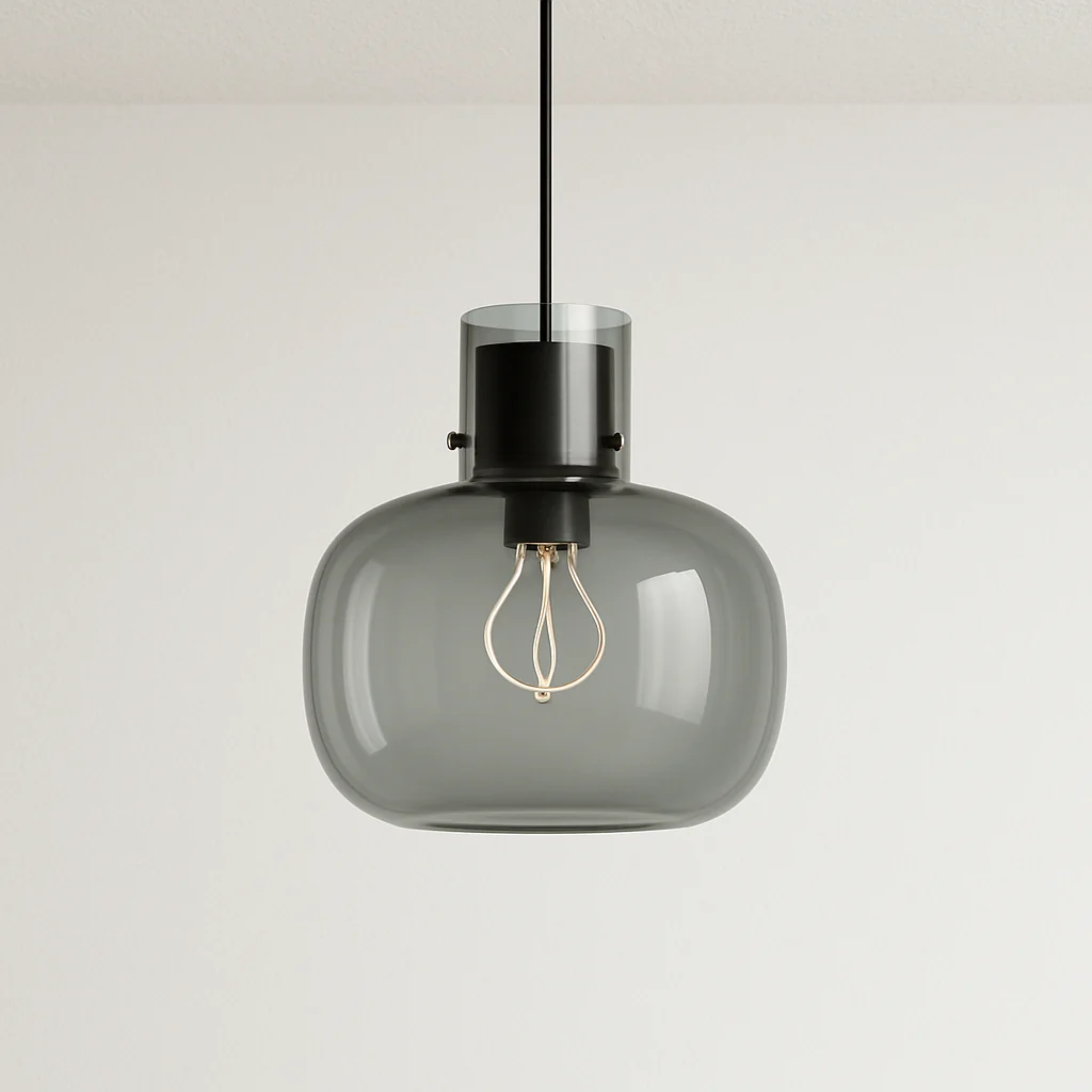 Luminária Pendente Moderno Minimalista Vidro Madeira Bottle - Image 4