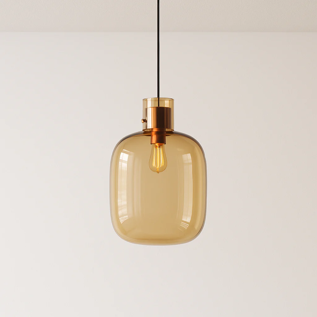 Luminária Pendente Moderno Minimalista Vidro Madeira Bottle - Image 5