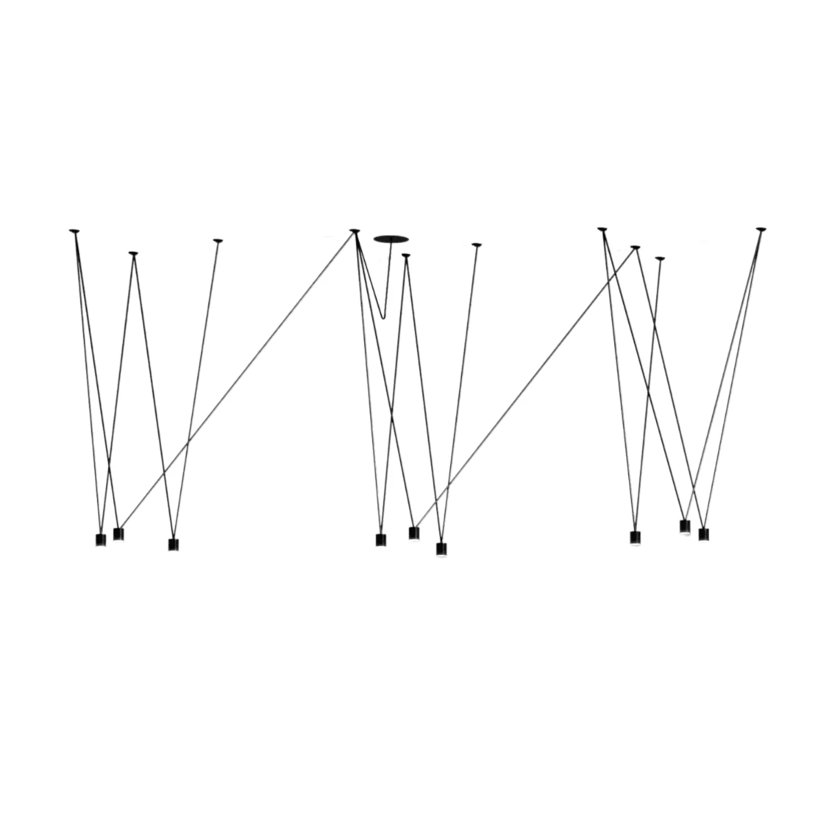 Luminária Pendente Minimalista Moderno Industrial Metal Preto Match Brizzo