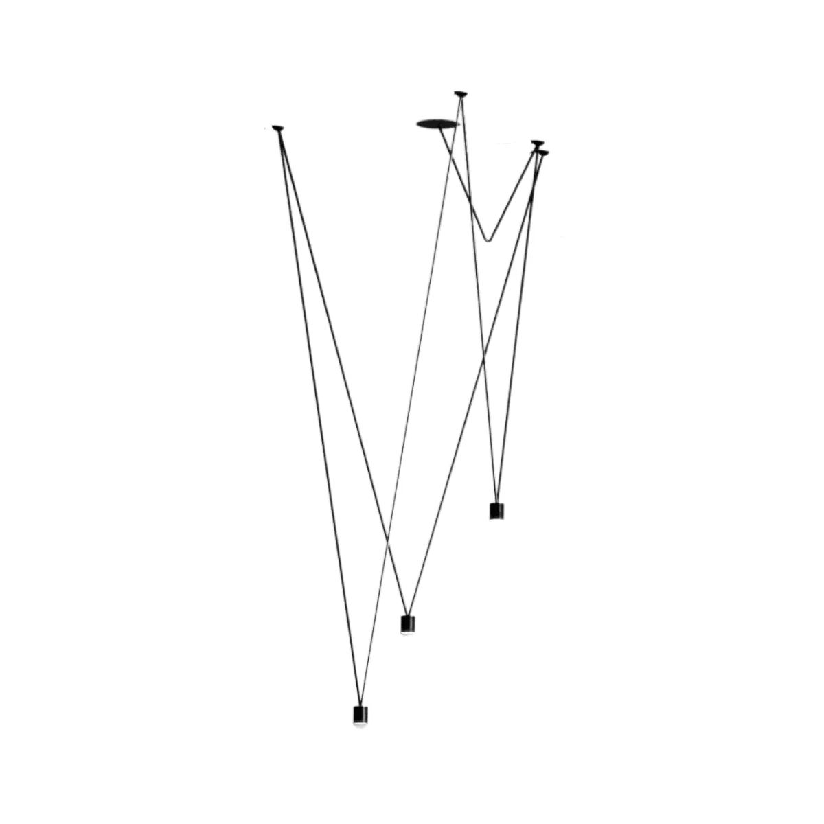 Luminária Pendente Minimalista Moderno Industrial Metal Preto Match Brizzo - Image 2
