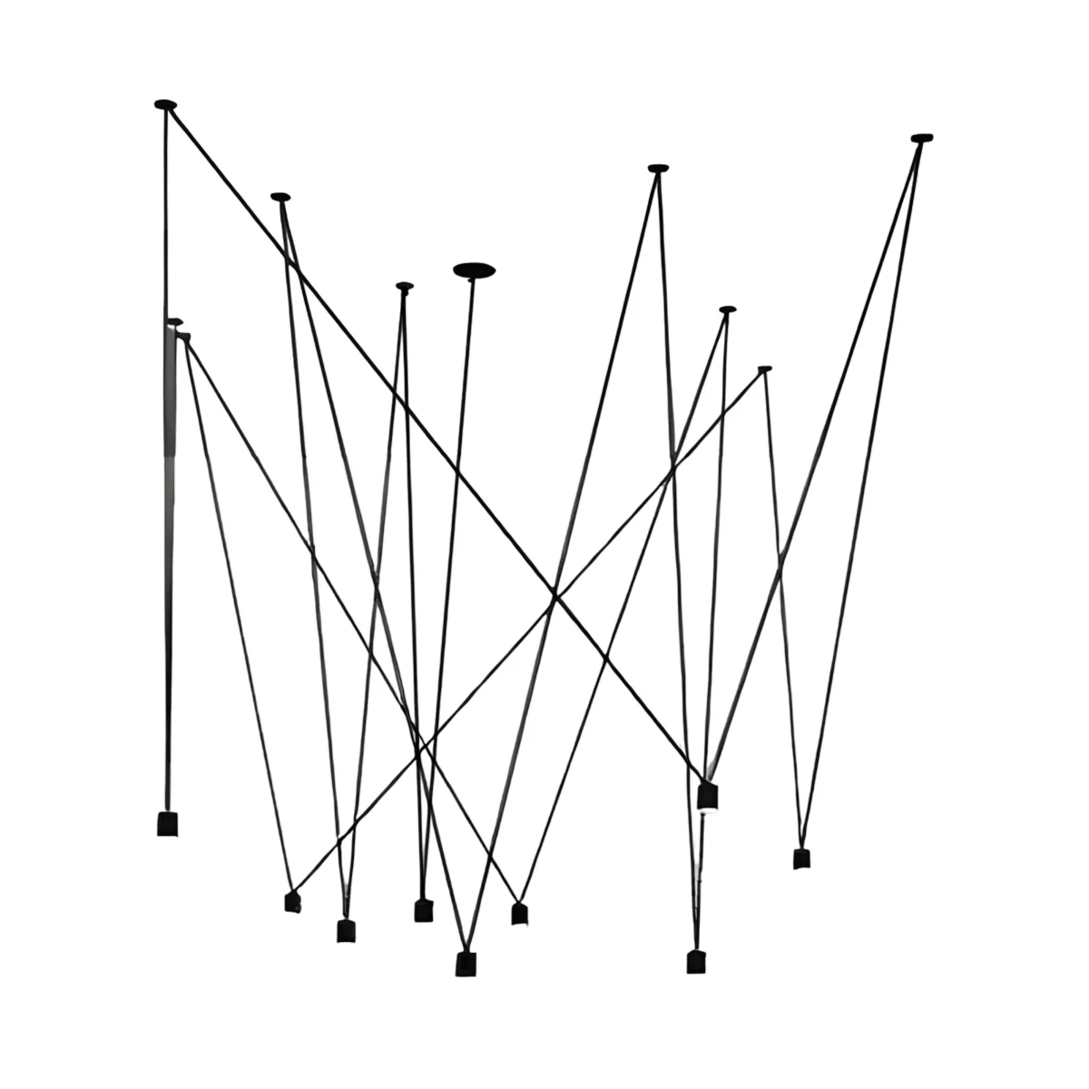 Luminária Pendente Minimalista Moderno Industrial Metal Preto Match Brizzo - Image 7