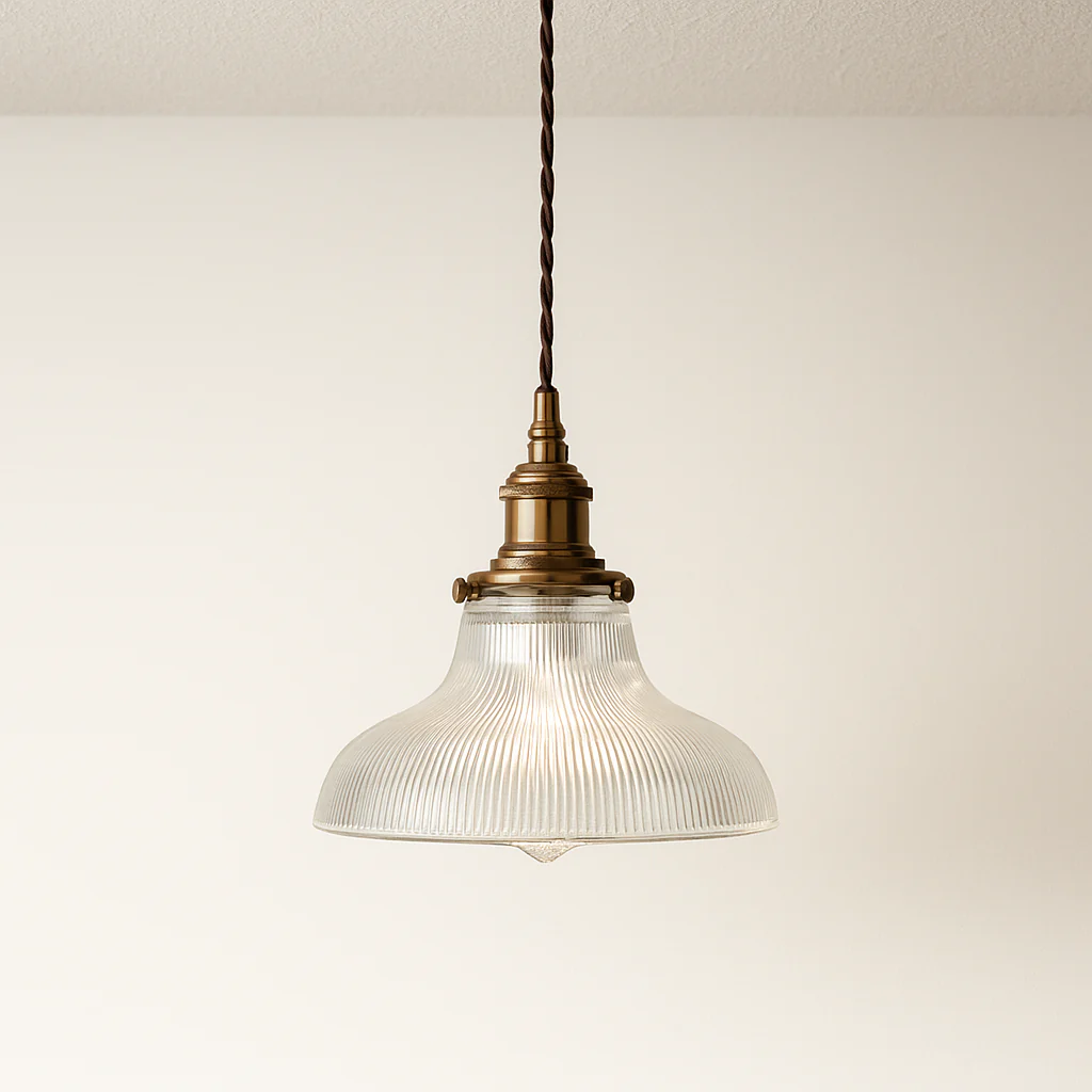 Luminária Pendente Clássico Retrô Vintage Vidro Metal Gus